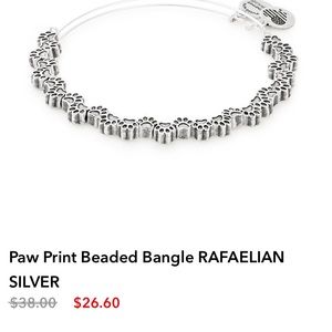 Brand new alex and ani paw print bangle